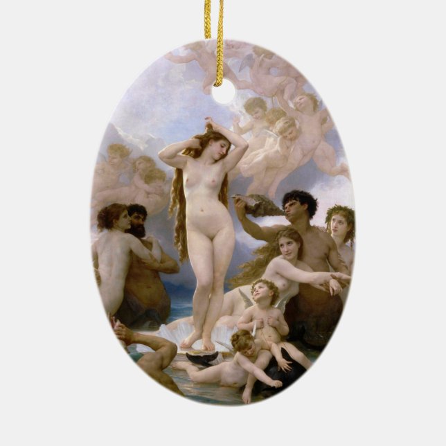 Décoration En Céramique Naissance de Vénus par William-Adolphe Bouguereau (Dos)
