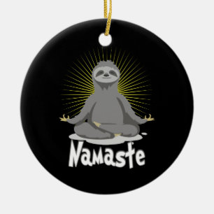 Décoration En Céramique Namaste Medityoga Sloth