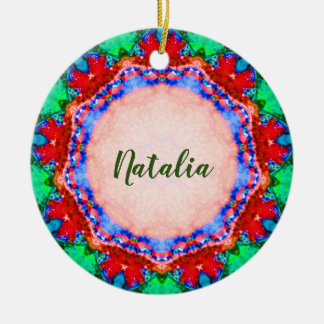 Décoration En Céramique NATALIA Christmas Fractal Personalised 