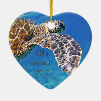 Décoration En Céramique Natation hawaïenne de tortue de mer