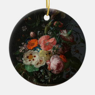 Décoration En Céramique Nature morte de maître hollandais vintage Rachel R