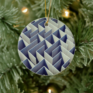 Décoration En Céramique Naviguer Nostalgie : Maze de Permutation