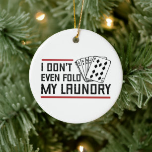Décoration En Céramique Ne Plier même pas Lave-linge Funny Cartes Poker Jo