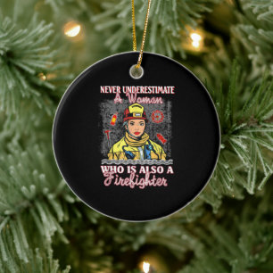 Décoration En Céramique Ne Sous-Estimez Jamais La Femme Qui Est Également