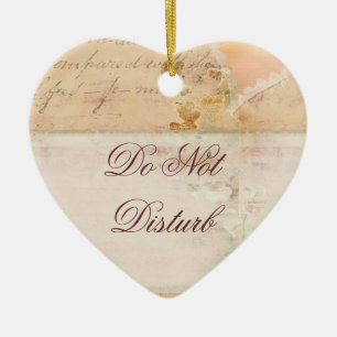 Décoration En Céramique Ne touchez pas à l'ornement de mariage