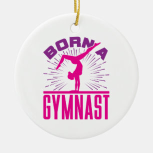Décoration En Céramique Née amoureuse de gymnastique gymnastique
