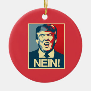 Décoration En Céramique NEIN - Poster anti-Trump - Anti-Trump -