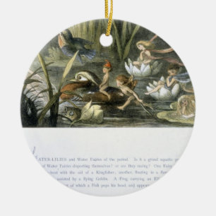 Décoration En Céramique Nénuphars et fées de l'eau, illustration de