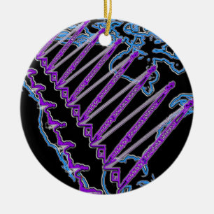 DÉCORATION EN CÉRAMIQUE NEON CRANE OPÉRATEUR CRANE AMÉRIQUE DU NORD CARTE 