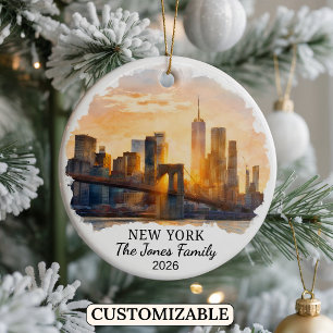 Décoration En Céramique New York City personnalisé, New York sur mesure
