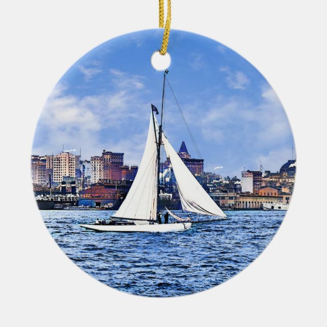 Décoration En Céramique New York City Skyline (Devant)