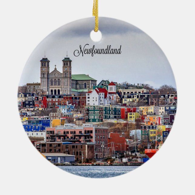 Décoration En Céramique Newfoundland, cityscape photograph (Dos)