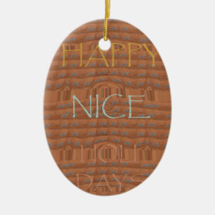 Décoration En Céramique Nice Happy Kenya Red Zebra Hakuna Matata motif De