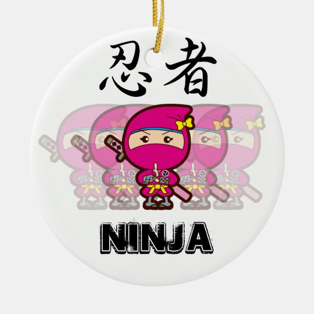 Décoration En Céramique Ninja Girl (Devant)