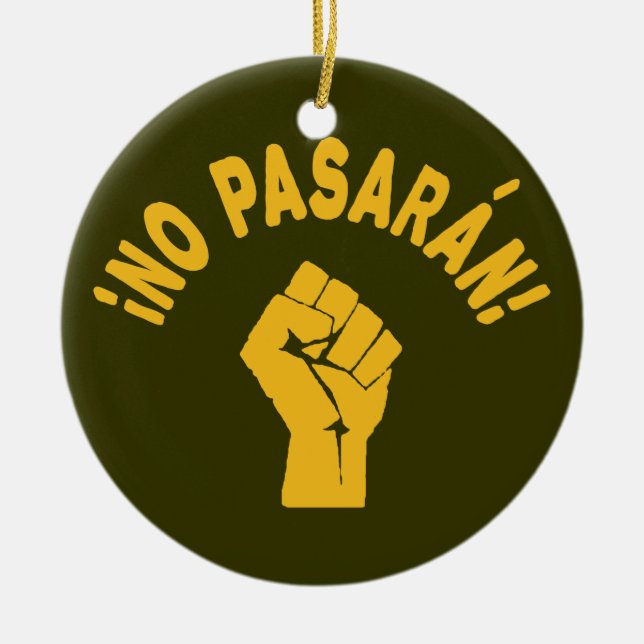 Décoration En Céramique No Pasaran - Ils ne passeront pas (Devant)