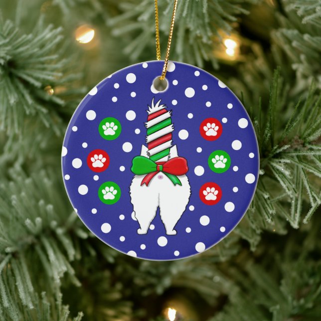 Décoration En Céramique Noël à Cat Butt (Arbre)