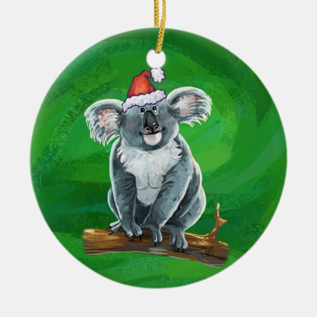 Décoration En Céramique Noël à l'ours de Koala (Devant)