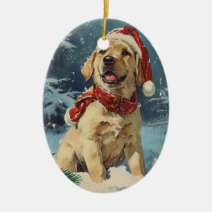 Décoration En Céramique Noël au Labrador