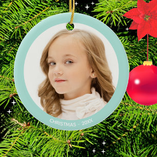 Décoration En Céramique Noël avec photo personnalisée
