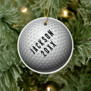 Décoration En Céramique Noël Balle de Golf
