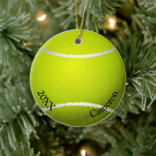 Décoration En Céramique Noël Balle de Tennis