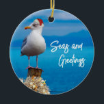 Décoration En Céramique Noël Beach Seas et salutations Seagull Ocean<br><div class="desc">Cette conception peut être personnalisée en choisissant l'option Modifier la conception. Vous pouvez également transférer sur d'autres objets. Contactez-moi à l'adresse colorflowcreations@gmail.com ou utilisez l'option conversation en haut de la page si vous souhaitez avoir cette conception sur un autre produit ou avez besoin d'aide. Voir d'autres de mes dessins ou...</div>
