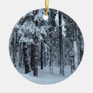 Décoration En Céramique Noël blanc