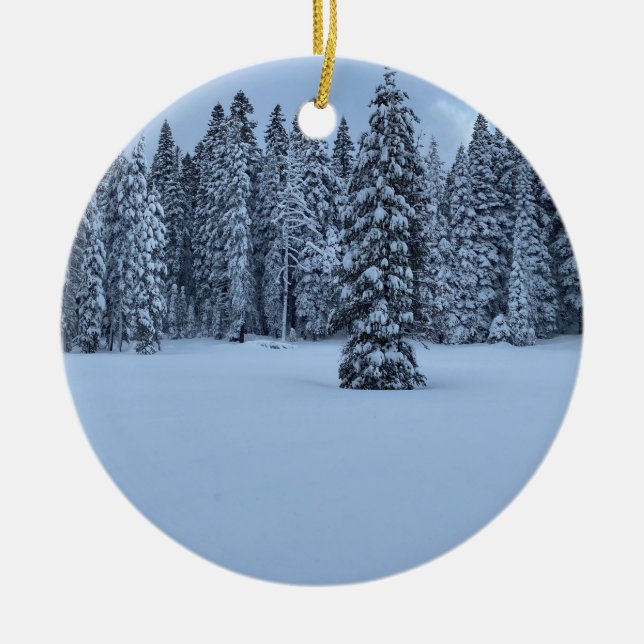 Décoration En Céramique Noël blanc de Tahoe ! (Devant)