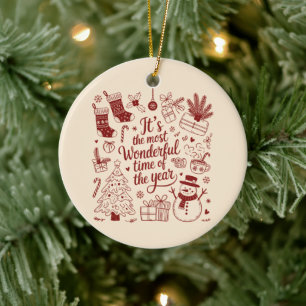 Décoration En Céramique Noël C'est la période la plus merveilleuse de l'an