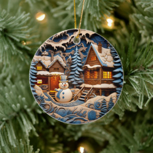 Décoration En Céramique Noël chrétien vacances personnalisées