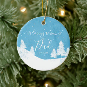 Décoration En Céramique Noël commémoratif pour toujours dans nos coeurs