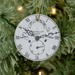 Décoration En Céramique Noël Cuckoo ou grand-père Horloge Noël