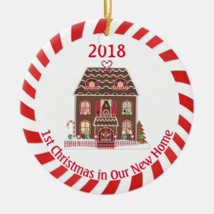 Décoration En Céramique Noël de Chambre de pain d'épice premier dans la