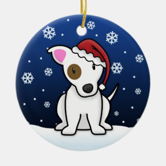 Décoration En Céramique Noël de Jack Russell Terrier de bande dessinée de
