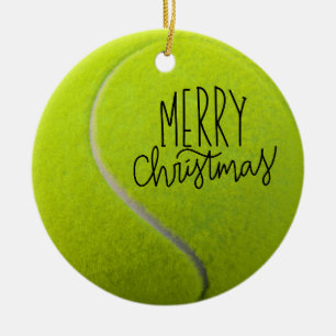 Décoration En Céramique Noël de tennis avec balle de tennis