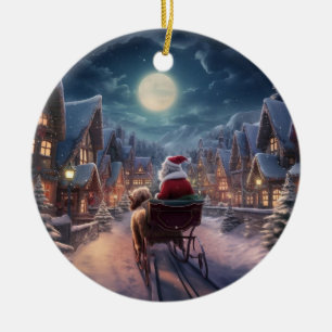 Décoration En Céramique Noël des canicules, cadeau mémorial pour chien, ca