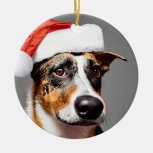 Décoration En Céramique Noël du chien de bétail australien