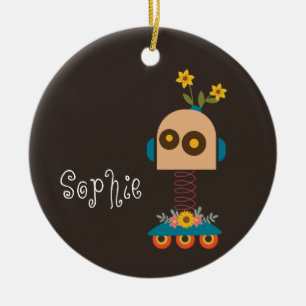 Décoration En Céramique Noël du robot mignon