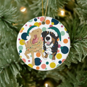 Décoration En Céramique Noël Dudley Et Polka Bernese