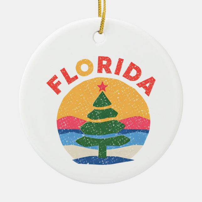 Décoration En Céramique Noël en Floride (Devant)