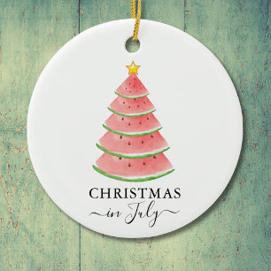 Décoration En Céramique Noël en Juillet Pastèque