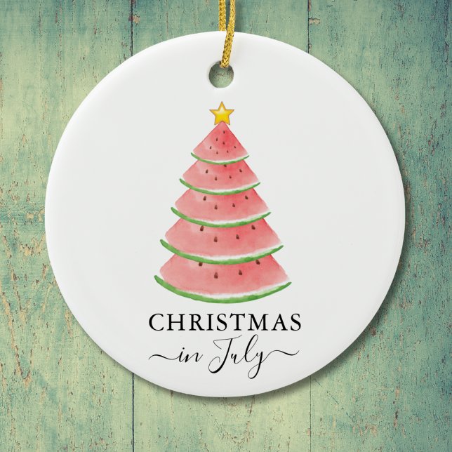 Décoration En Céramique Noël en Juillet Pastèque (Créateur téléchargé)
