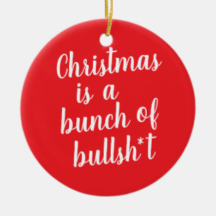 Décoration En Céramique Noël est Bull - carte typographique