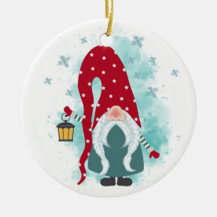 Décoration En Céramique Noël Gnome