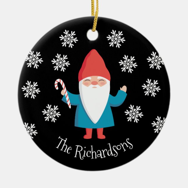 Décoration En Céramique Noël Gnome (Devant)