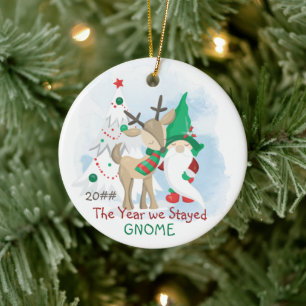 Décoration En Céramique Noël Gnome l'année où on est resté à la maison