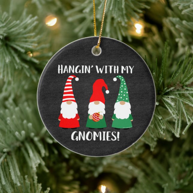 Décoration En Céramique Noël Gnomes Mignonnes Fêtes (Arbre)