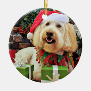 Décoration En Céramique Noël - GoldenDoodle - Bella