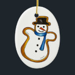 Décoration En Céramique Noël Hanoukka Snowman Noël<br><div class="desc">L'ornement présente une illustration originale d'un délicieux biscuit à sucre de Noël en forme de bonhomme de neige. Ce modèle de cuisson de vacances est également disponible sur d'autres produits. Beaucoup d'autres saveurs sont également disponibles ! Ne vois-tu pas ce que tu cherches ? Vous avez besoin d'aide pour la...</div>