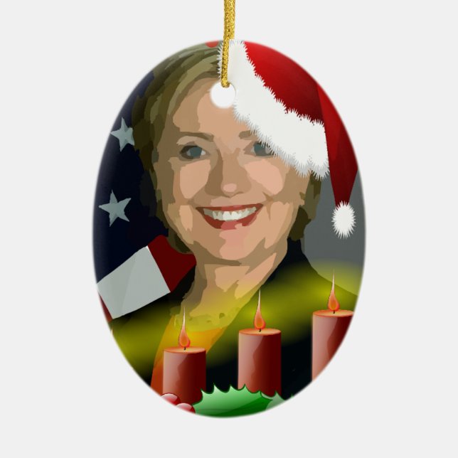 Décoration En Céramique noël hillary clinton (Devant)